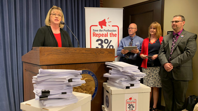 IEA delivers 55,000 signatures, pushes for lawmakers to repeal the 3 before they leave IEA delivers 55,000 signatures, pushes for lawmakers to repeal the 3 before they leave